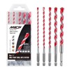 Hex Shank Multifunctional Masonry Drill Bits,5pcs Multi-Purpose Carbide Tip Drilling