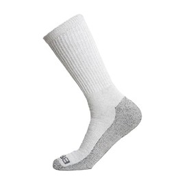 Berne Men's Everyday Moisture Wicking Work Crew Socks, 3-Pack, Grey, Size 12-15