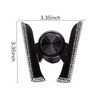 SUNCARACCL Bling Car Phone Holder, 360 Degrees Adjustable Crystal Auto