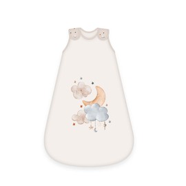 Herding Babybest Moon and Stars Baby Sleeping Bag 90 cm with Side Zip and Press Studs Outer Material: 100% Cotton/Filling: 100% Polyester