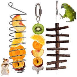 ZHLKHIOP Rat Enrichment Toys, 3 Pack Chew Toys for Small Pets, Hamster Cage Accessories for Teeth Grinding and Play, Rat Accessories for Mental Stimulation