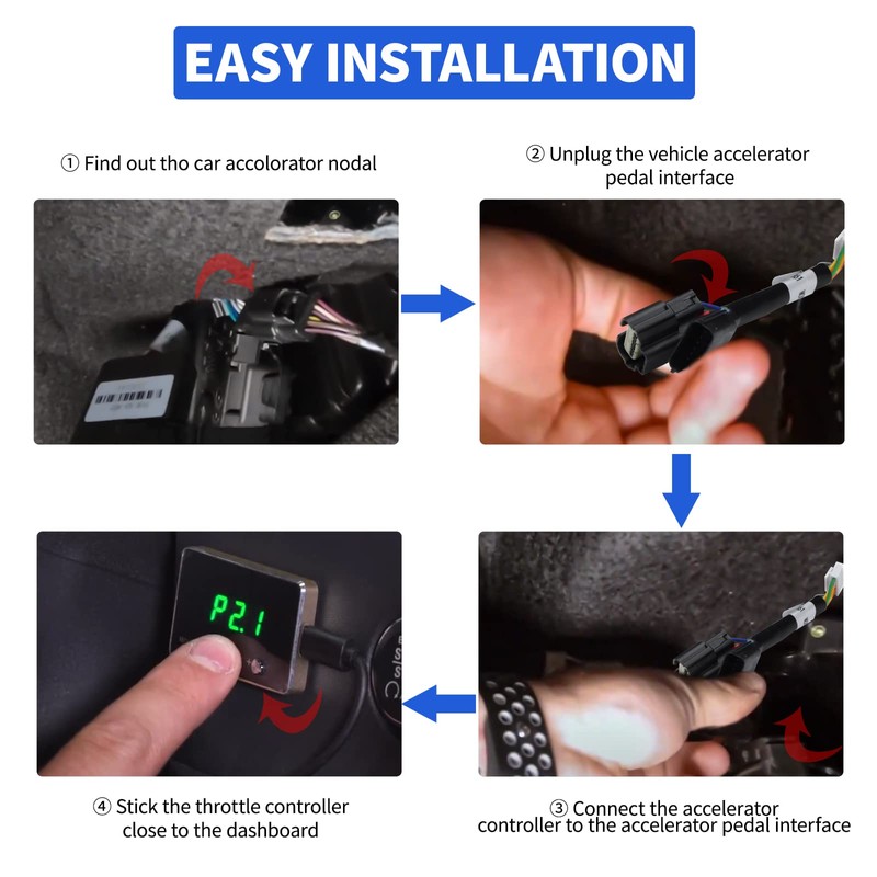 YIBEICO Throttle Response Controller, 9 Drive 9-Mode Smart Electronic Racing