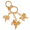 Feng Shui Three Celestial Guardians W Sword, Lasso,hook Key Ring