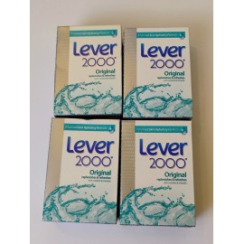Original Vintage Lever 2000 Original Bar Soap Replenishes & Refreshes 4 Oz 4-pack