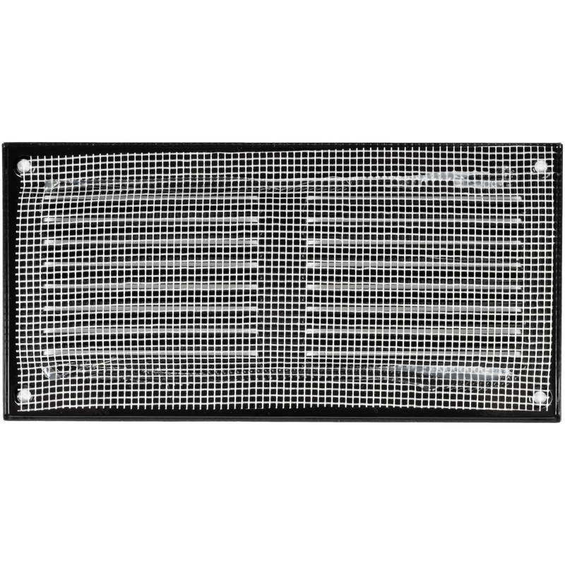 Vent Systems 20x10cm Air Vent Covers - Black - Metal