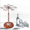 Desktop Iron 6 Bottles Wine Cup Rack Glass Holder Display