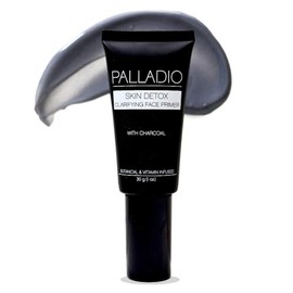 Palladio Skin Detox Primer Facial Clarificante con Carbón, crea una base suave para la aplicación de maquillaje, brinda un aspecto glamoroso impecable de larga duración, 1 onza, Estándar
