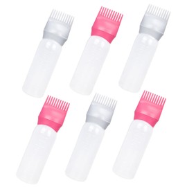 Minkissy 12pcs Hair Dye Applicator Bottles Graduated Scale Lightweight Root Bottle and Comb for Easy Hair Coloring and Oil Application