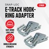 SNAP-LOC E Track Hook-Ring Adaptor, E Track Tie Downs For
