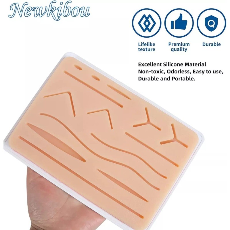 BOJOOM Almohadilla De Práctica De Sutura Silicona Para Estudiantes