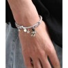 Pulsera Parejas Imán Astronauta Brilla Oscuridad Gris Ajustable AKELIN