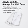 Acrylic Eyelash Storage Box - Eyelash Extension Organizer Box -