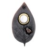 Waterwood Solid Brass Ladybug on Leaf Doorbell in Oil Rubbed