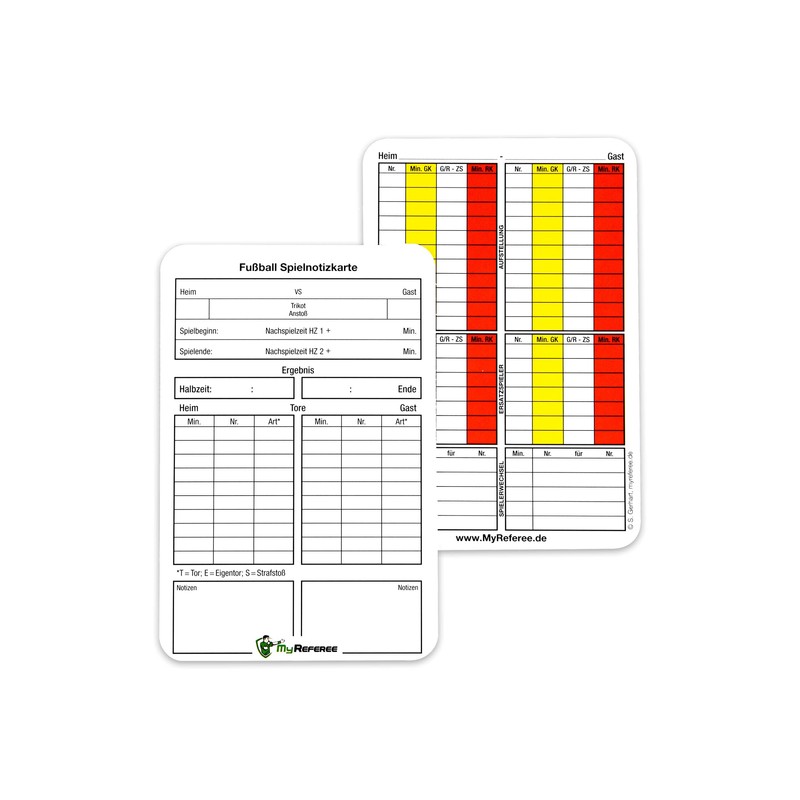 MyReferee Referee Set Professional Football Including 3 Whistles, Game Note