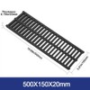 20 Inch Polymer Resin Trench Drain Grate, 7.87 Inch Wide