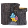 Resin Mini Stump Shape Hiding Hole Wooden Cave Artificial Aquarium