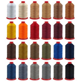 Leather Thread Saddle Yarn Denim Yarn HT 20 Sewing Thread Thickness 20 Approx. 1500 m (9999 - Black)