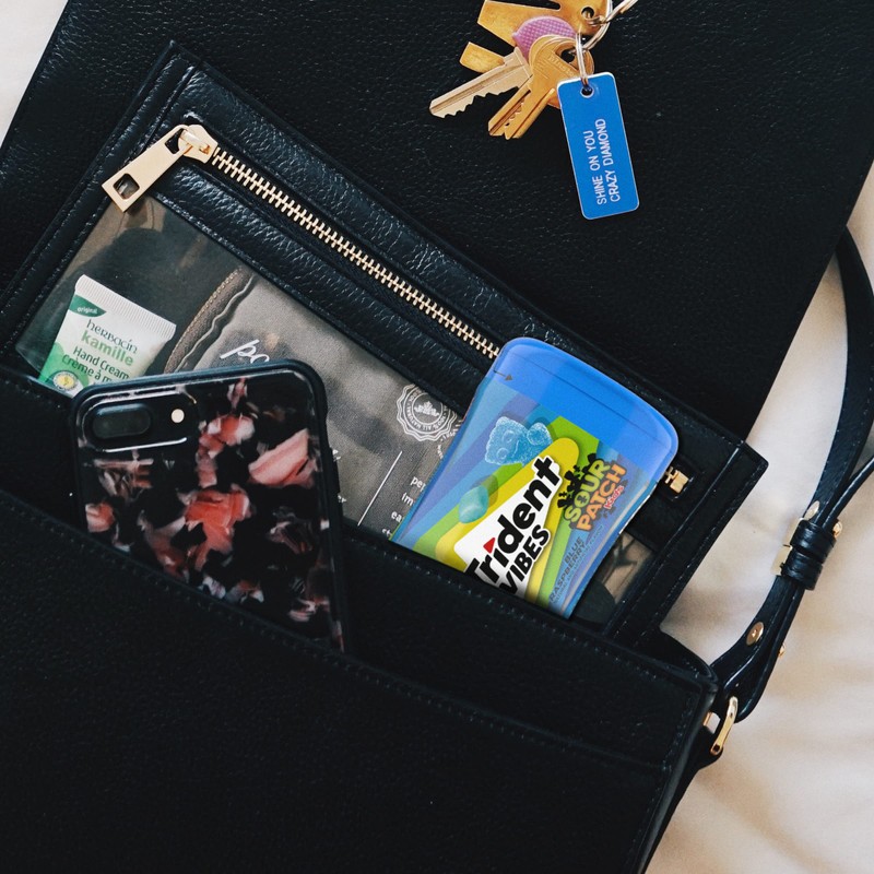 Trident Vibes SOUR PATCH KIDS Blue Raspberry Sugar Free Gum,
