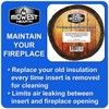 Midwest Hearth Fireplace Insert Insulation 10' Roll w/Self Adhesive Backing