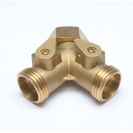 New 3/4" Female GHT Washing Machine/Laundry Sink Y WYE Water Splitter Valve Pipe Reducer Adaptor Fitting Union POWER Welding Garden Gas Tool