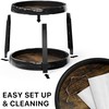 Simple Houseware 2-Tier Lazy Susan Spice Organizer, 10-Inch Diameter, Rustic