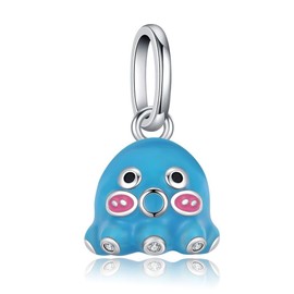 Generic Wiwolin 925 Sterling Silver Charms for Bracelets Necklace Jewelry Octopus Pendant Beads Charm Birthday Gift for Women Girls Mom Daughter, BLUE