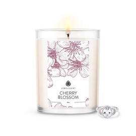 JewelScent Cherry Blossom Home Jewelry 18oz Ring Candle Size 8