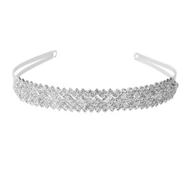 FOMIYES Diademas Brillantes Cristal Joyería De Moda Para Adultos Bandas Para El Cabello Para Mujeres Pelo De Novia Deslumbrante Fantasía Brillante De Las Mujeres Peine Diadema Ancha