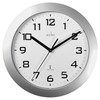 Acctim 74367 Peron Radio Controlled Wall Clock, Silver, 23 cm