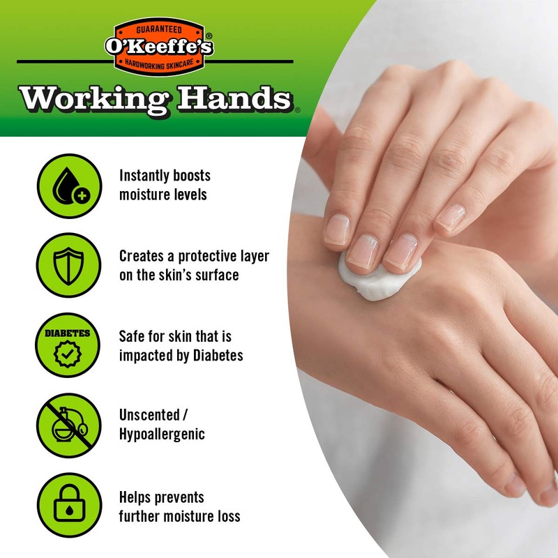 O'Keeffe's Working Hands, 80ml Tubes (2 Pack) - Hand Cream