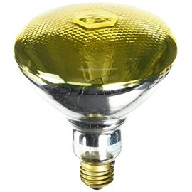 Westinghouse 04409 Yellow 0440900, 100 Watt, 120 Volt Flood BR38 Incandescent Bug Light Bulb, 1 Count (Pack of 1)