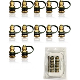 CCLINK C CLINK 12 Pack Fuel Gas Can Vent  Caps Kits Made of Durable Brass Fuel Gas