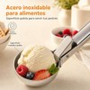 Cucharas de Helado de Acero Inoxidable, 3 Piezas, Tamaños 4.5,