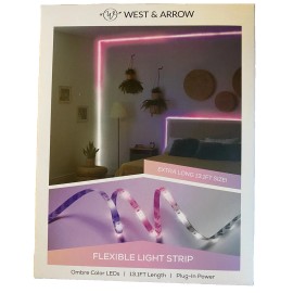 West&Arrow LED Flexible Strip Rope in Changing Mood Ombre Color 13.1' by West & Arrow