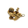 Set of 5 Brass Miniature Nautical Replicas–Vintage-Style Telescope, Compass, Sextant,