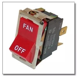 MONTAGUE Fan Switch 7/8 X 1-1/2 Dpst 01294-7 for Montague 01294-7