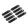 MECCANIXITY 8Pcs Leather Cable Straps Cord Organizer 80x20mm Cable Ties