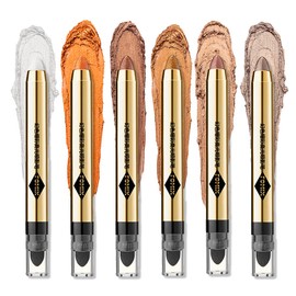 OMIX Eye Shadow Cream To Powder Waterproof Eye Shadow Stick Pearl Shimmer 2g (09# Orange Pink Shimmer)