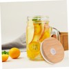 VICASKY 4Pcs Bamboo Jar Lids for Wide Mouth Jars Practical