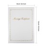 GraduationMall Wedding Certificate, Public Certificate, Suede Type, Light Blue, A4