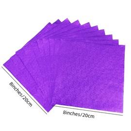 200 Sheets Purple Tin Foil Candy Wrappers,8x8"Aluminum Foil Chocolate Wrapping Paper,Candy Foil Wrappers for Homemade Chocolate Bar DIY Packaging Candy Making Supplies
