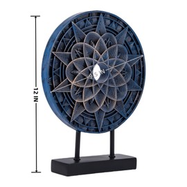 HODESunPure Modern Decorative Objects Sculpture Above Cabinet Decor Kitchen Tv Stand Decor Items Elegant Centrepiece Home Decorations for Living Room Dining Office Bookcase Decor Accents (Blue)