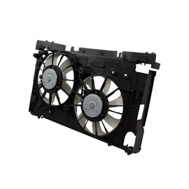 Brock Replacement Dual Condenser Radiator Engine Cooling Fan Assembly Replacement for 10-15 Prius & 12-18 Prius V 1671137040 1636128360
