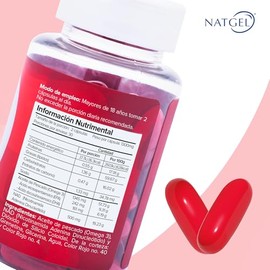 NAD | NatGel NAD + Omega 3 de Alta Pureza - 500 Mg por Porcion | Apoyo Celular, Antienvejecimiento y Energizante | 60 Softgels