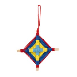 Fun Express God’s Eye Yarn Craft Kit - Craft Kits - 12 Pieces