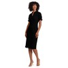 Maggy London Women's Notch Neck Sleek Sheath Dress Office Workwear,