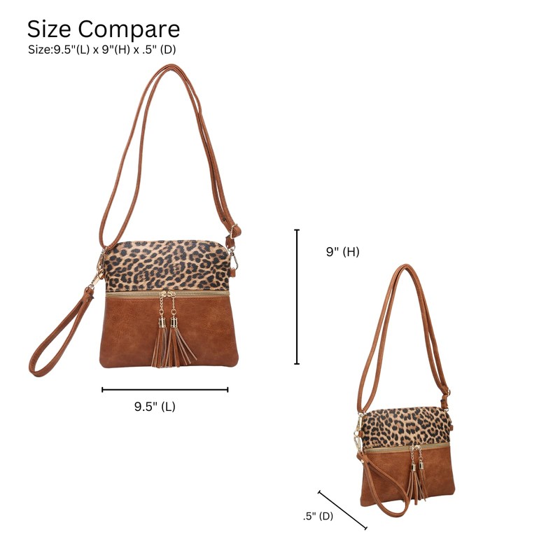 Tara Vegan Leather Crossbody Bags Wristlet Wallets Clutch Purses Shoulder