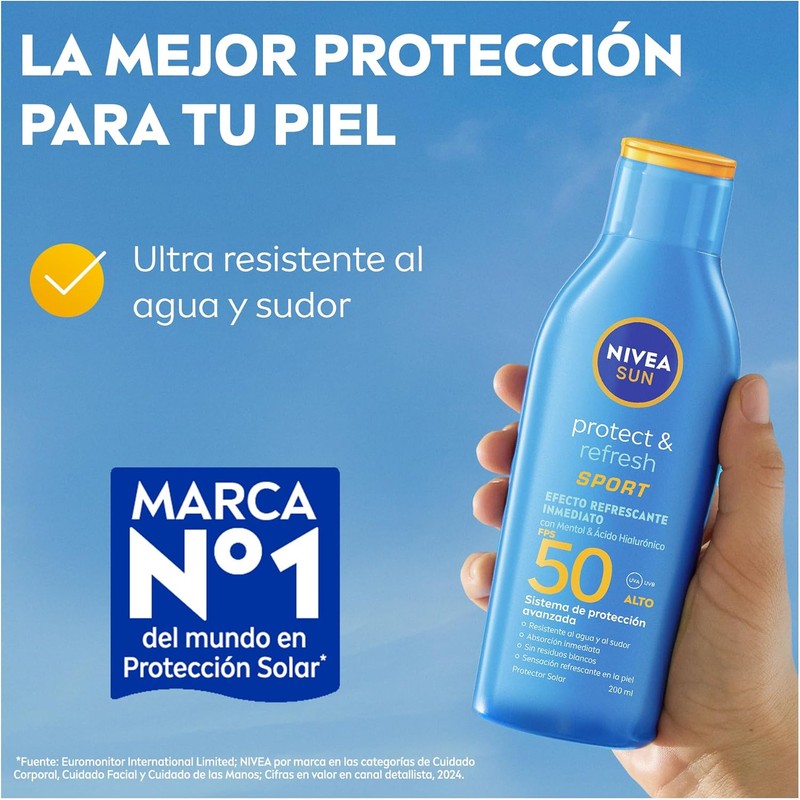 Protector Solar Corporal NIVEA SUN Protect & Refresh Sport En