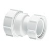 McAlpine T29-LN Straight Connector Multifit x BSP Coupling nut-1.5 inch, White