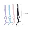 WOONEKY Eyelash Clamp Tweezers Comb 4pcs Eyelash Tweezers Set for